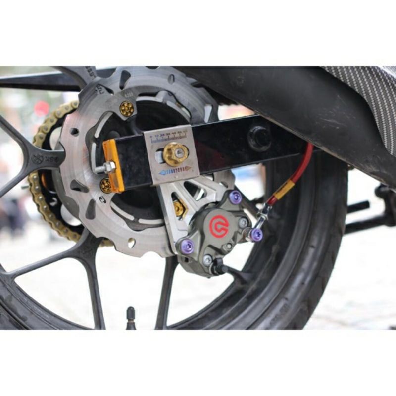 [HCM]Heo Brembo 2 pit Đối Xứng Logo Đỏ
