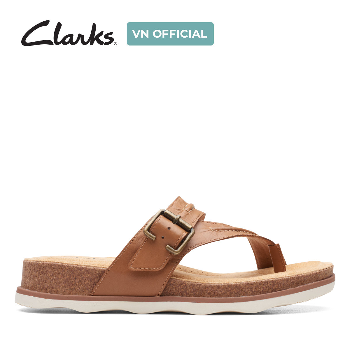 Dép Xỏ Ngón Da Nữ Clarks - Brynn Madi