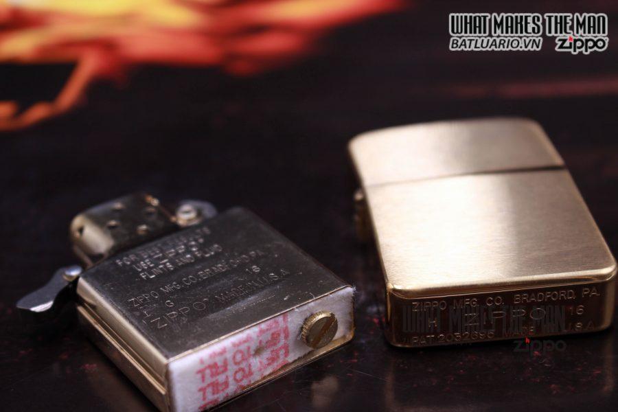 Bật lửa Zippo 1941B – Zippo 1941 tái bản Brushed Brass