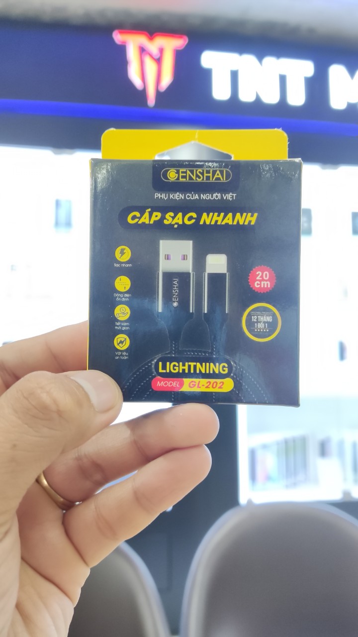 Cáp sạc nhanh 3A 20cm  Genshai GL202