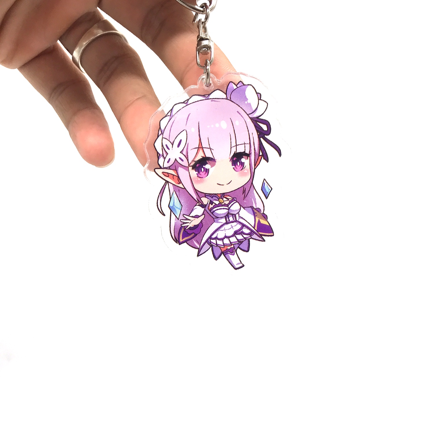 Móc Khóa Emilia Re:Zero REZ08002