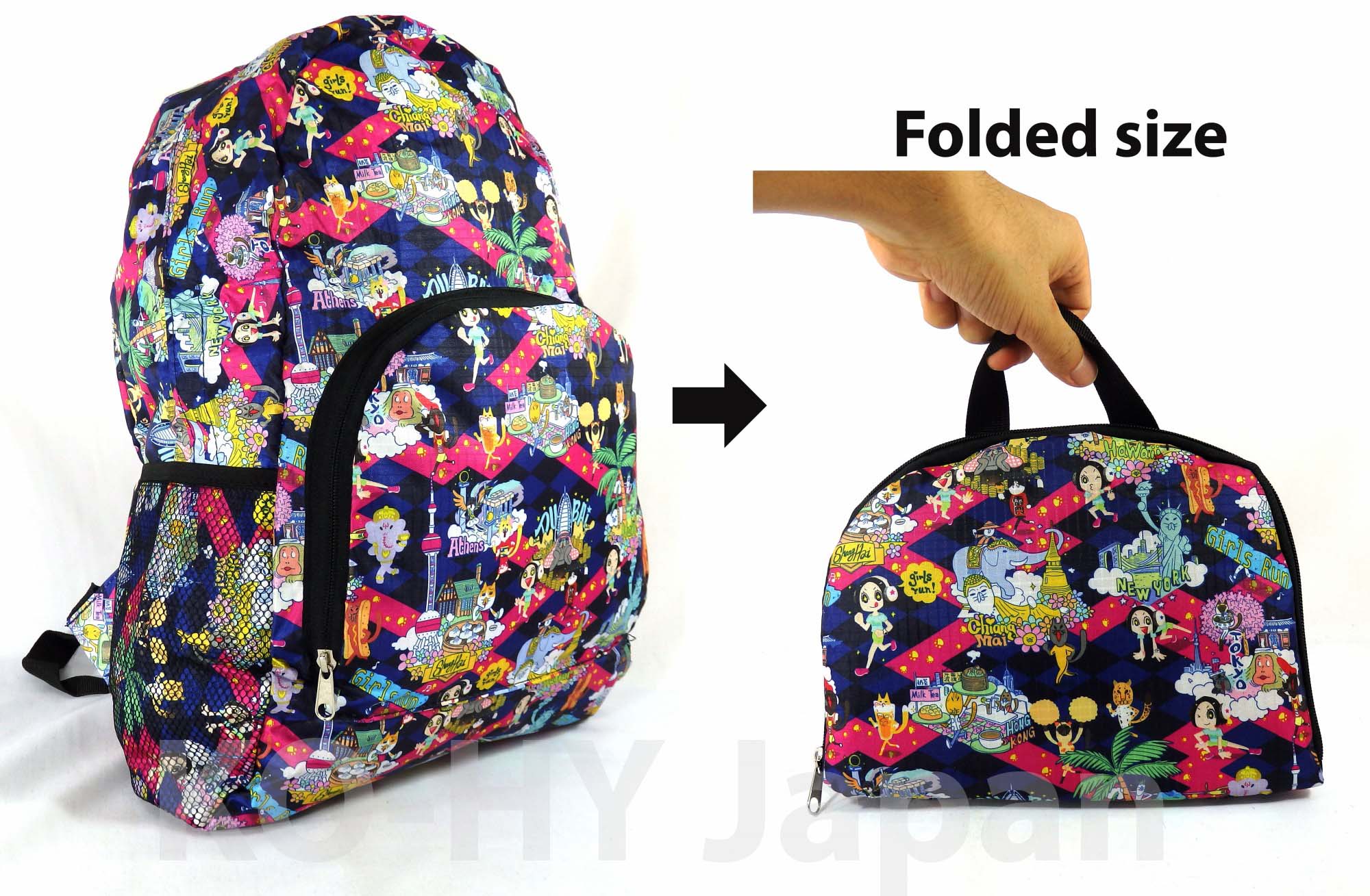 [HCM]Balo xếp du lịch No brand Foldable backpack