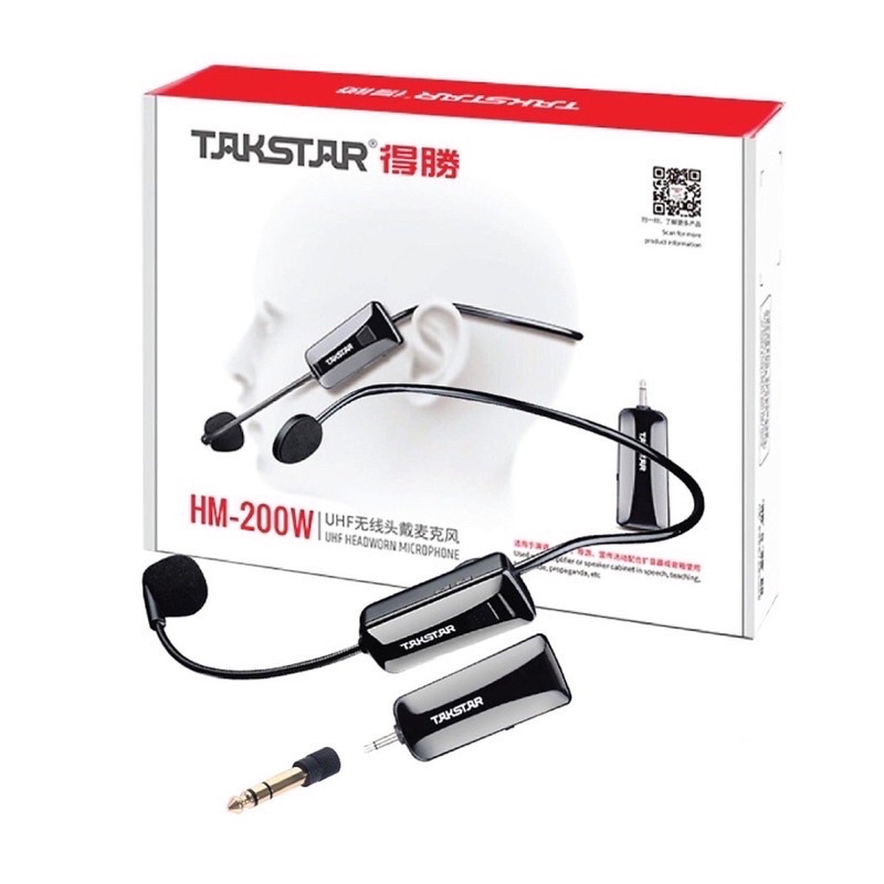 Micro trợ giảng không dây Takstar HM-200W kèm đầu thu