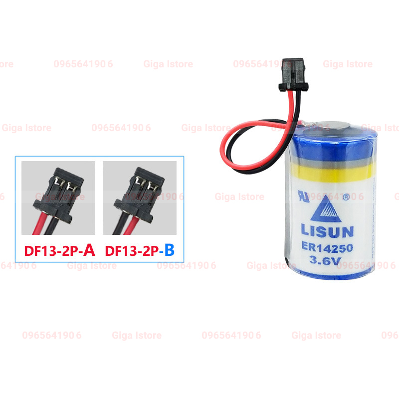 Pin lisun er14250 3.6v 1/2aa 1200mah pin nhiệt kế ẩm chính hãng