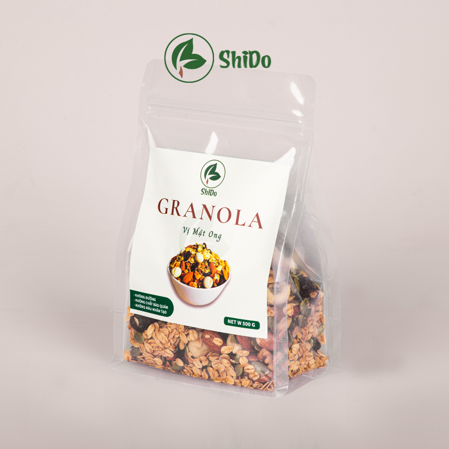 Hạt Granola siêu hạt ShiDo vị mật ong Granola cao cấp