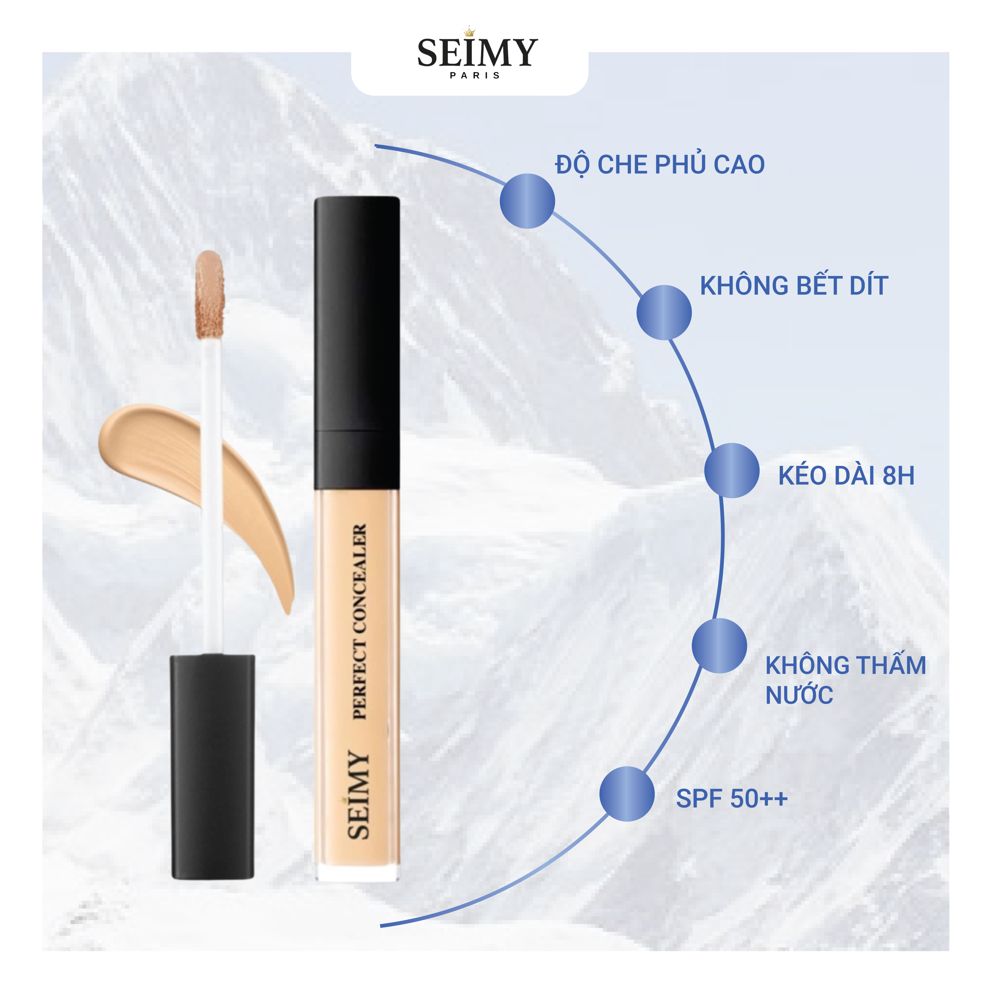 Kem Che Khuyết Điểm SEIMY - Perfect Concealer 4ml
