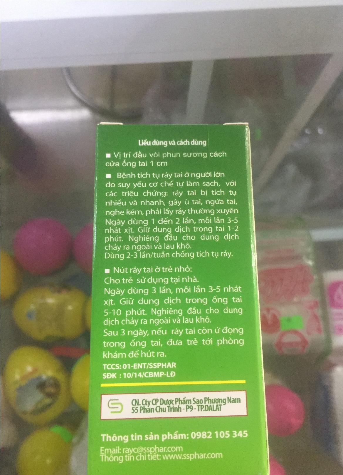 Xịt vệ sinh tai Ray C