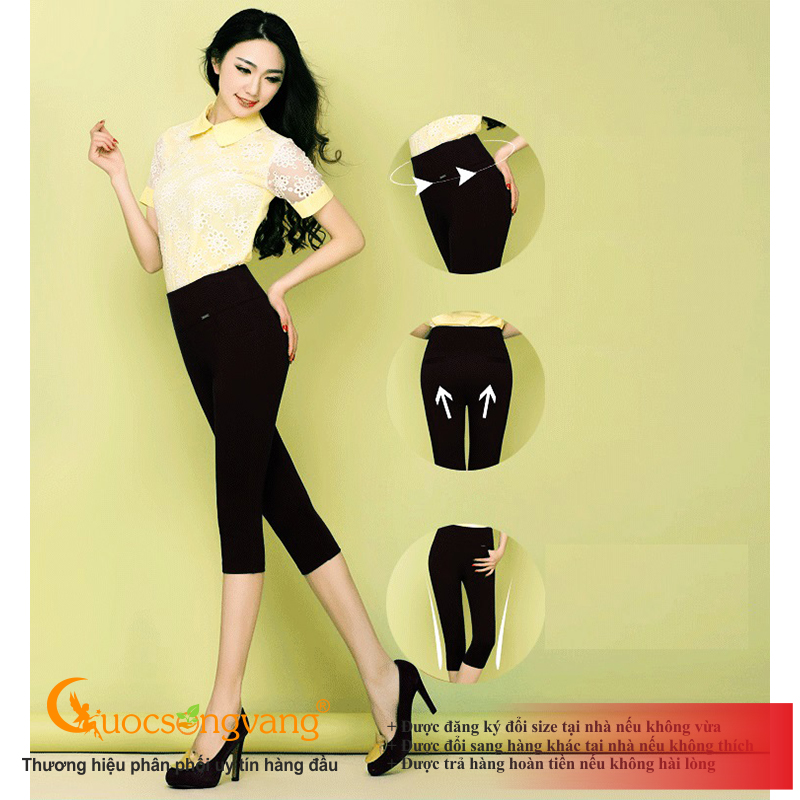 Quần lửng nữ quần legging lửng co giãn 4 chiều GLQ047 lửng