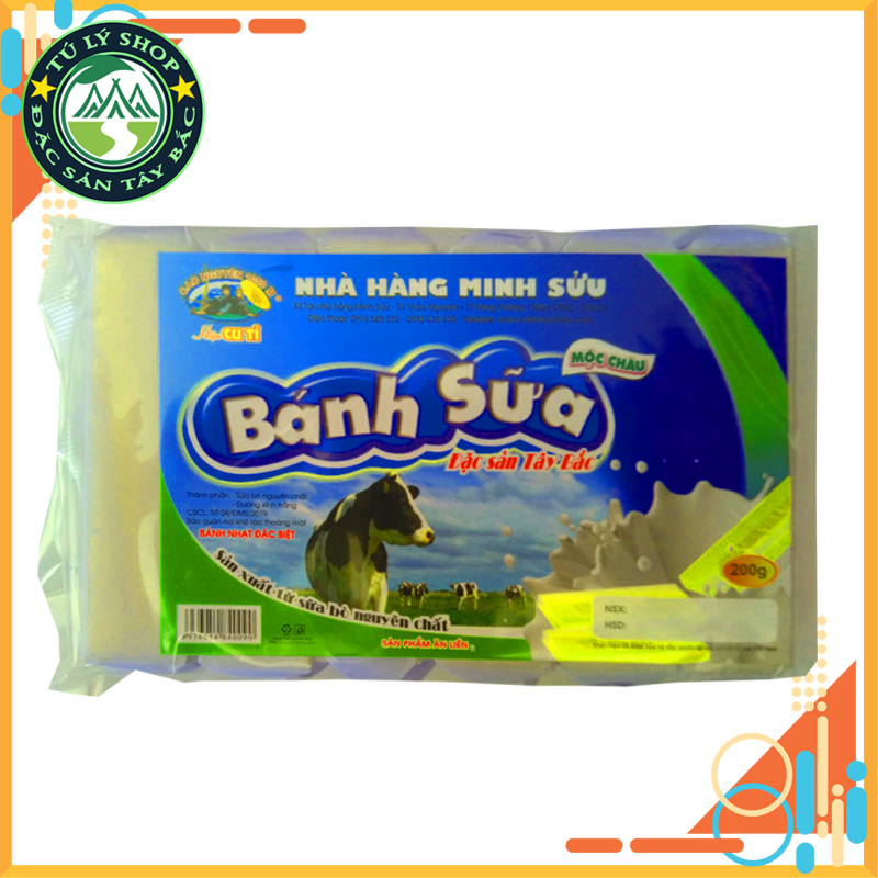 Bánh sữa Mộc Châu gói 200g (hiệu Cu Tỉ)