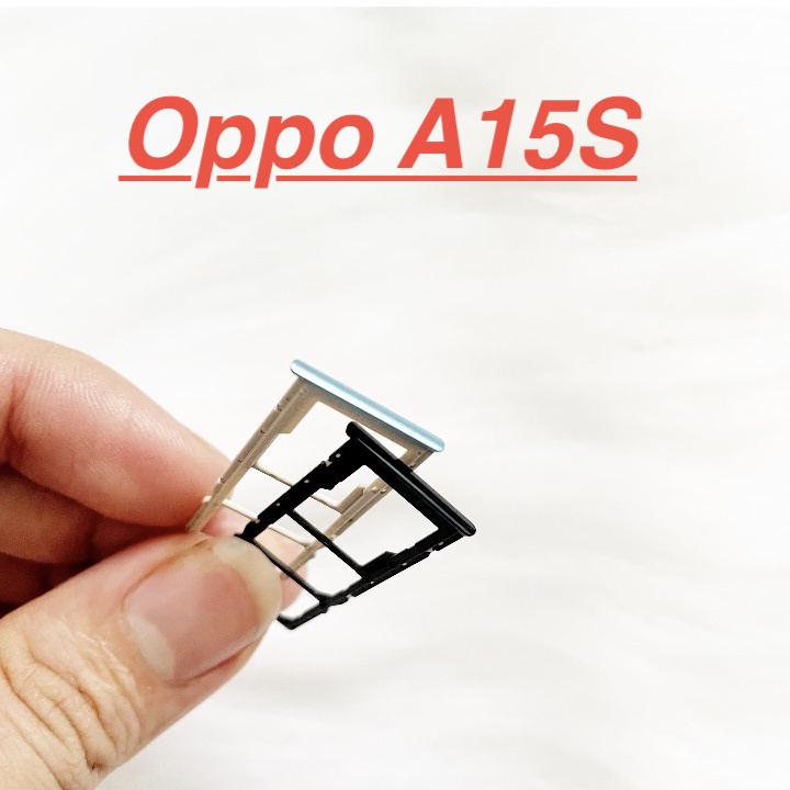 Khay đựng sim oppo a15s khay chứa thẻ nhớ ổ sim linh kiện thay thế