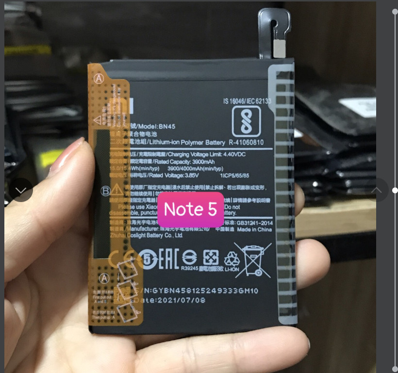 Pin Xiaomi Redmi Note 5 /Note 5 pro /BN45 dung lượng 3900mAh