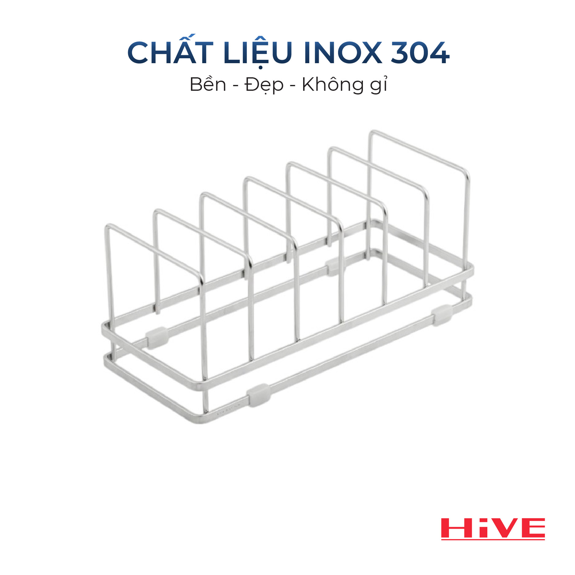 Gía úp đĩa đa năng HIVE Inox Cao Cấp