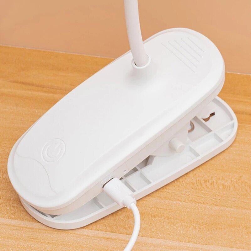 360 ° flexible clip table lamp led desk light USB charging bedside night light reading lamp
