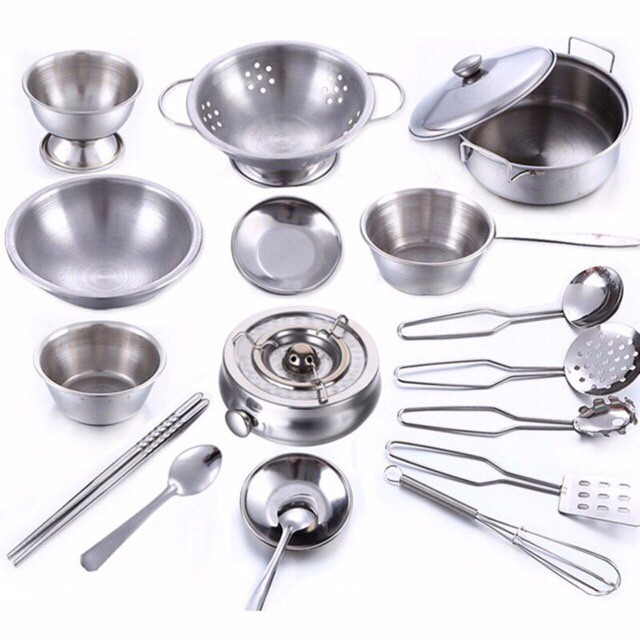 bộ đồ chơi nấu ăn mini thật