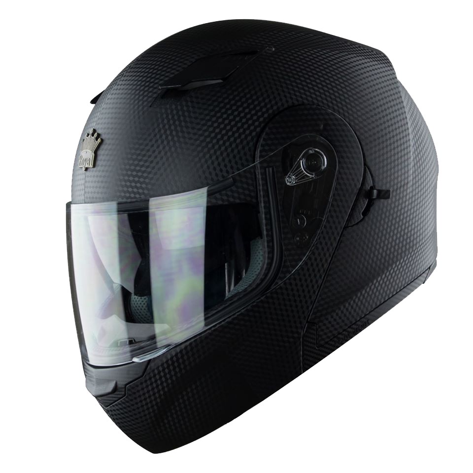 Mũ Bảo Hiểm Fullface Royal M179 - Vân Carbon (Lật Cằm 2 Kính)