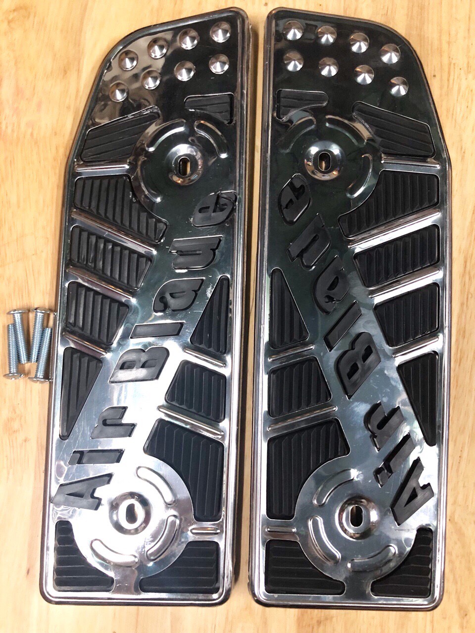 Stainless steel air blade 2008- 2010 Thai fi foot pad non-edge shiny stainless steel slim fit