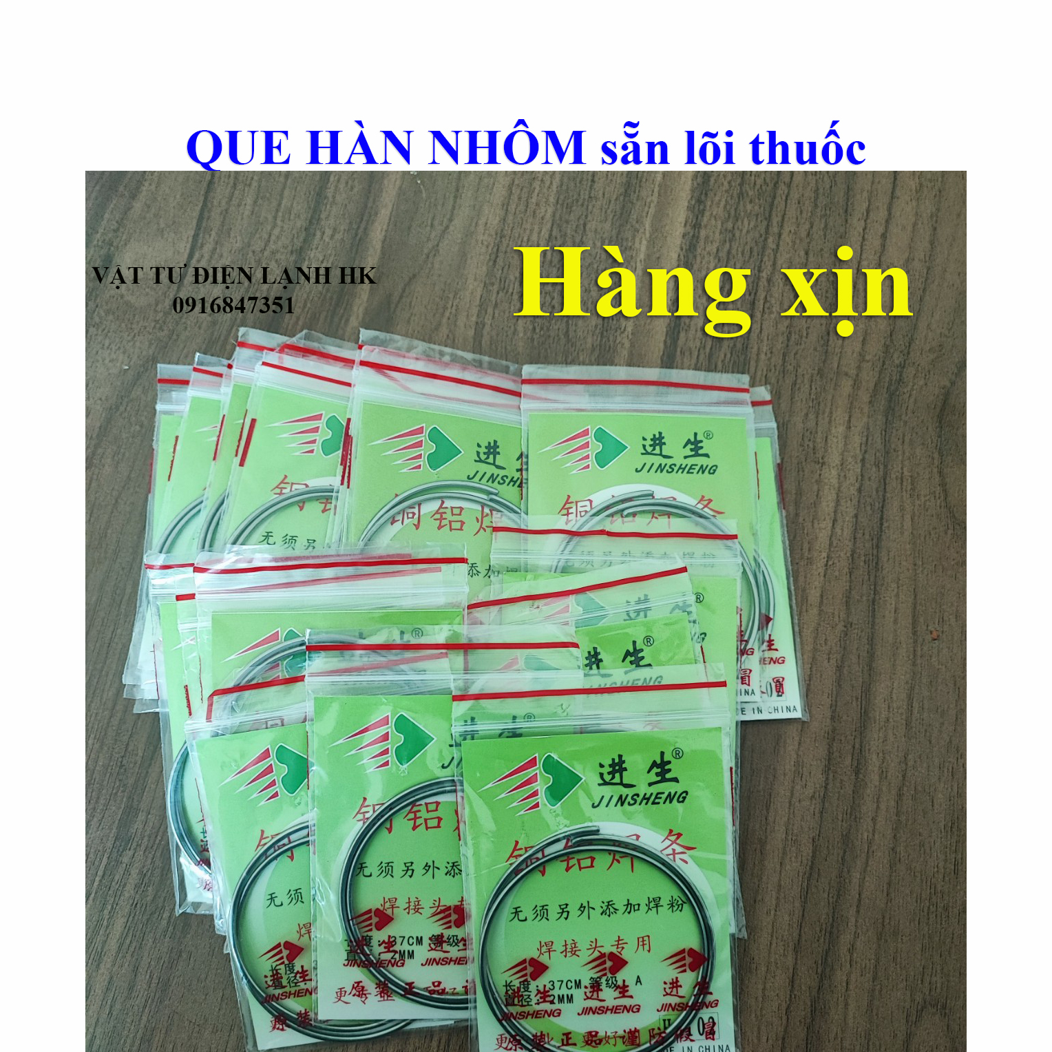 Que hàn nhôm có lõi phụ gia hàn môi chất siêu nhẹ lửa dễ sử dụng