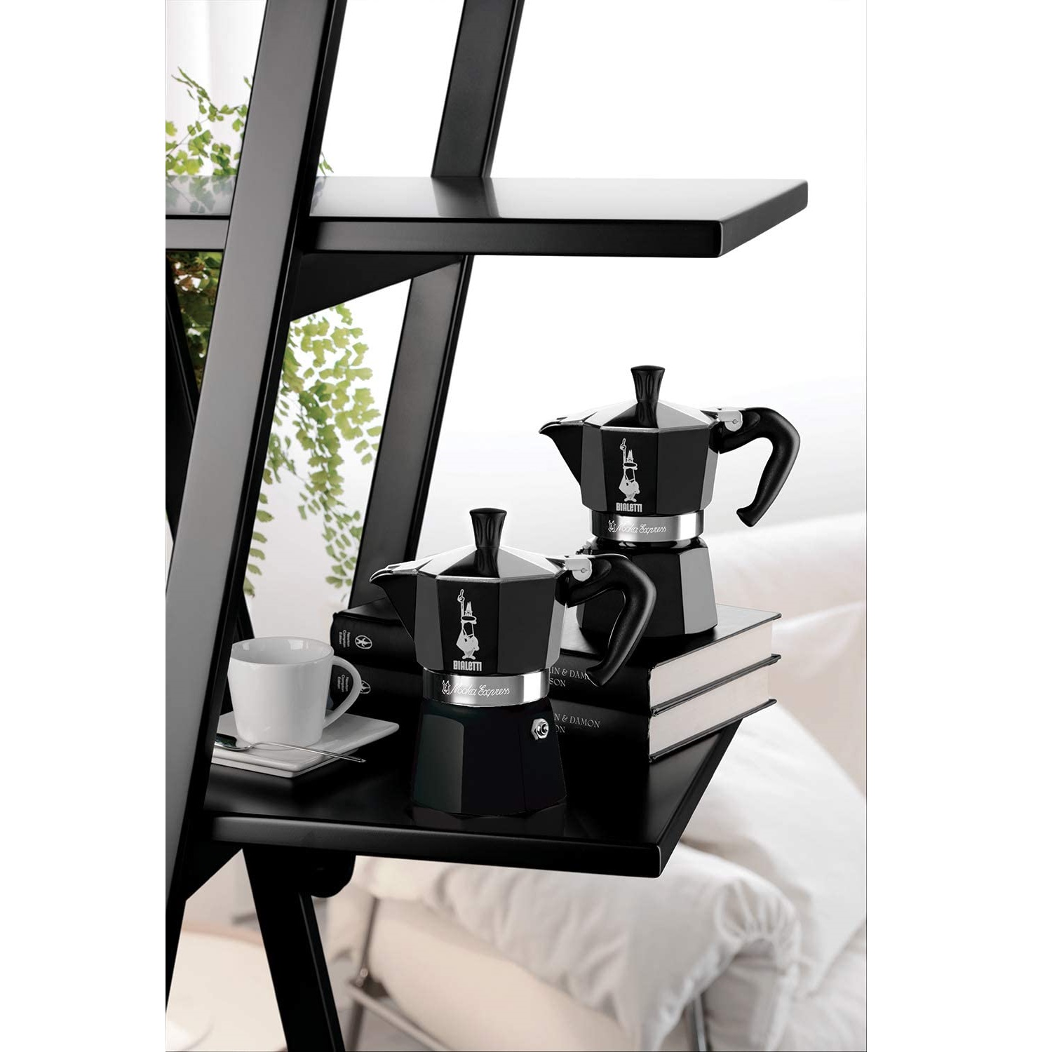 Ấm pha cà phê Bialetti 4952 Moka Express Espresso Maker, Black, 3 cup