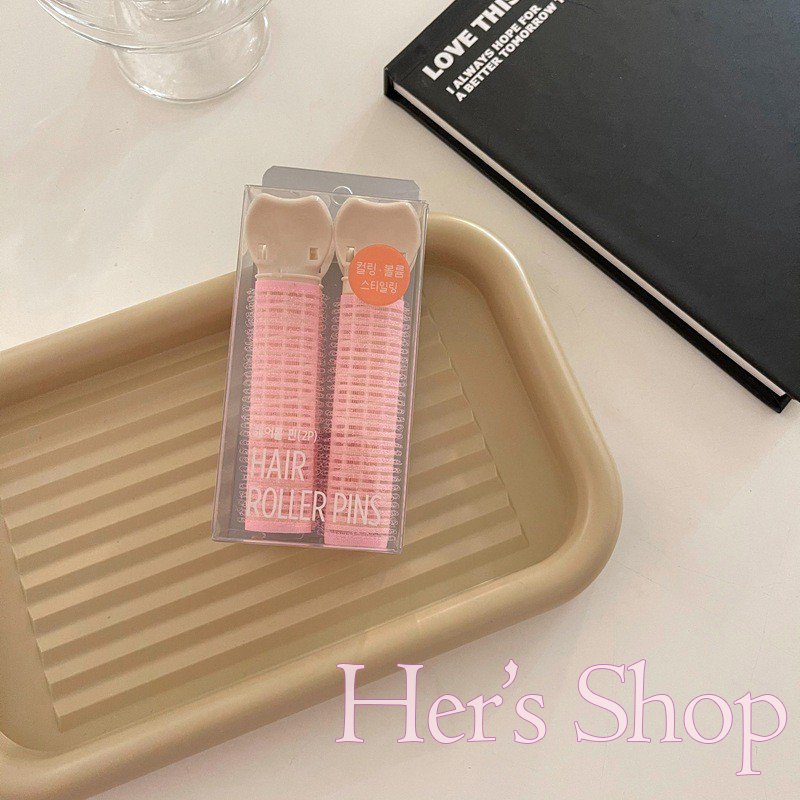 Set 2 Kẹp Làm Phồng Chân Tóc Uốn Tóc Tự Nhiên Phong Cách Hàn Quốc