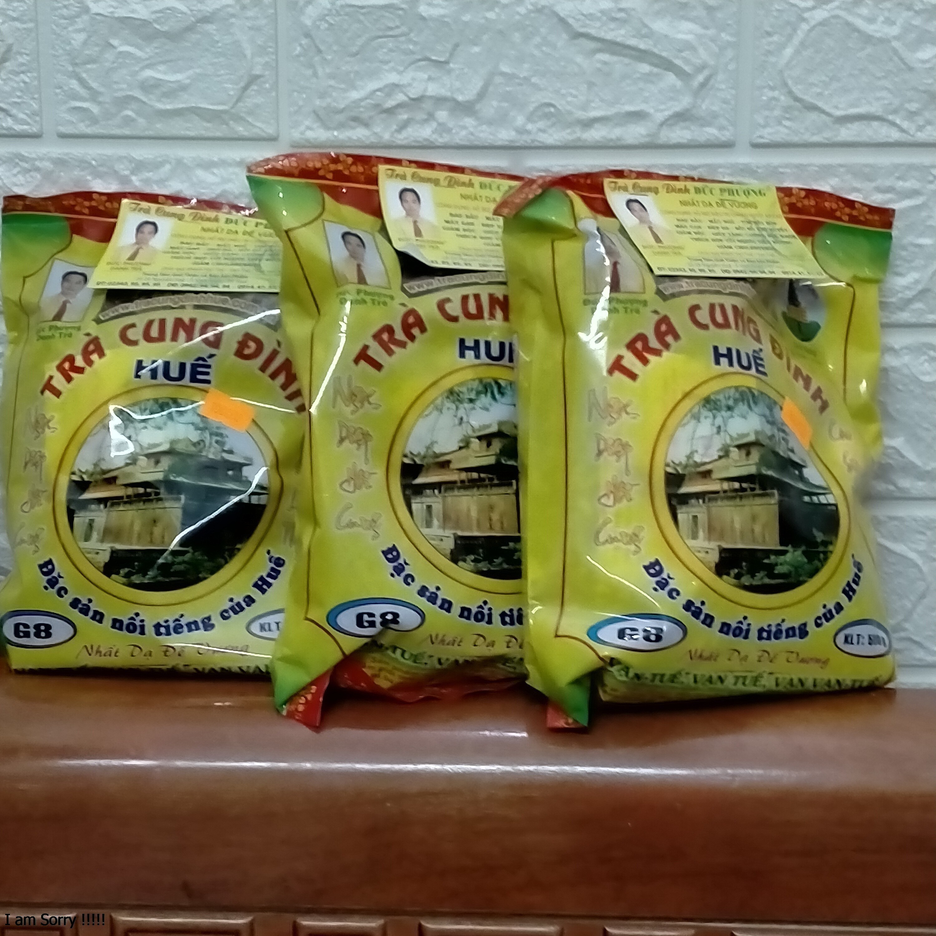 Combo 05 Trà Cung Đình Huế G8 ( hiệu đức phượng chính hãng , loại đặc biệt, 5 gói x 500g, giá sĩ  )