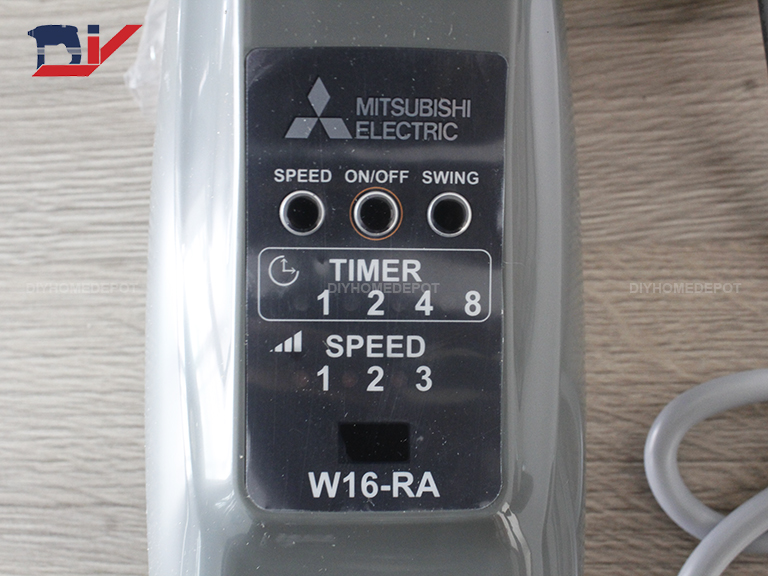 Quạt treo tường Mitsubishi W16-RA(xám đậm)