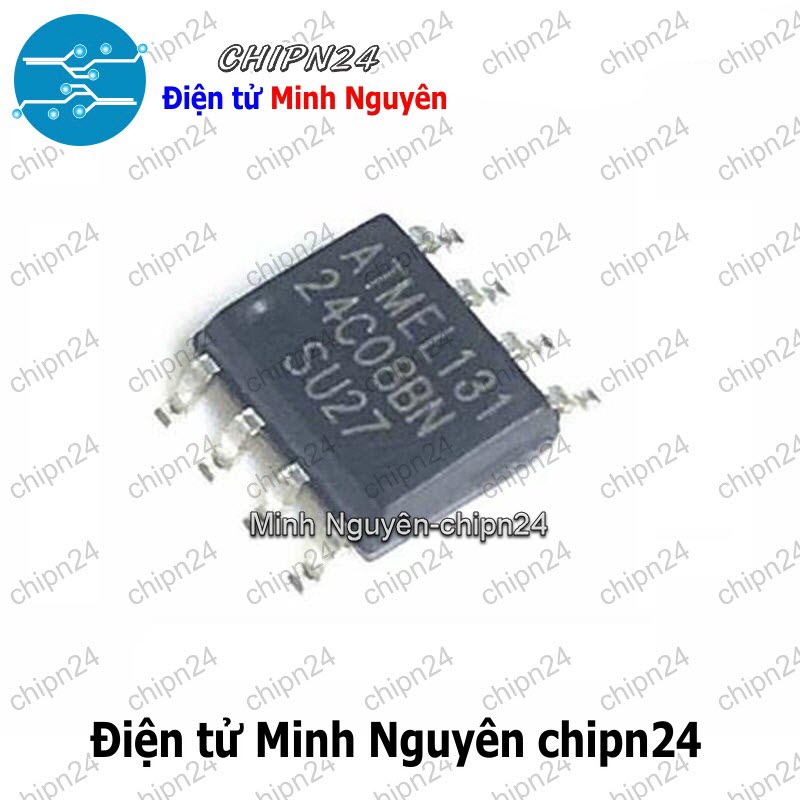 [2 con] (SOP) IC Dán 24C08 SOP-8 (SMD) (AT24C08 IC Nhớ EEPROM) - HH000318