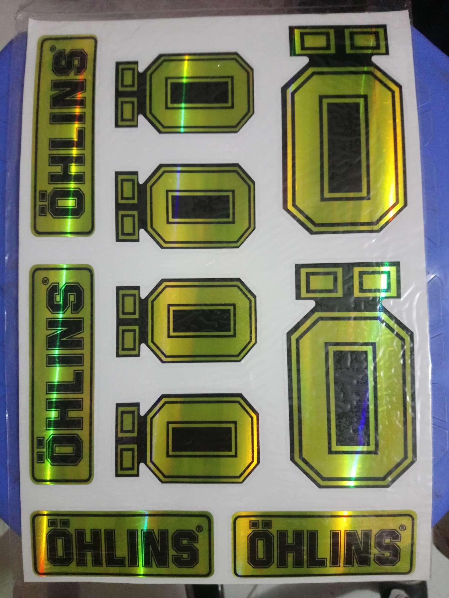 Tem tấm logo 7 màu in sẵn