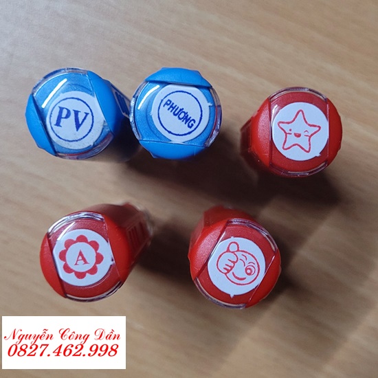 Con dấu logo sticker tích điểm khắc theo yêu cầu