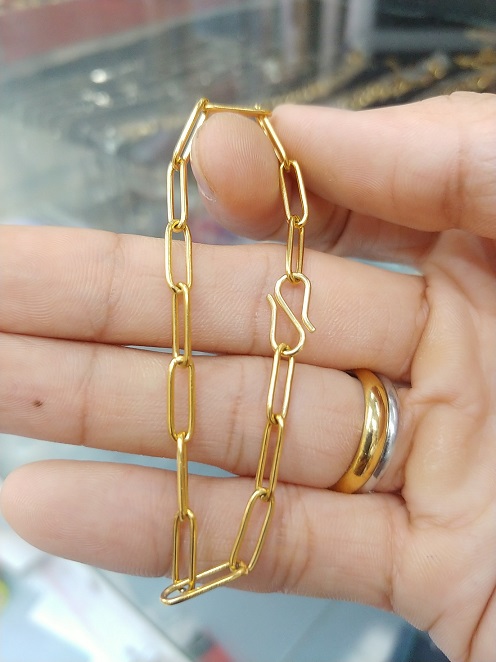 (Siêu phẩm Khóa S) Lắc Tay Xích Trơn Hàng Quốc Tế Cao Cấp- Dùng lâu dài tắm rửa thoải mái không đen