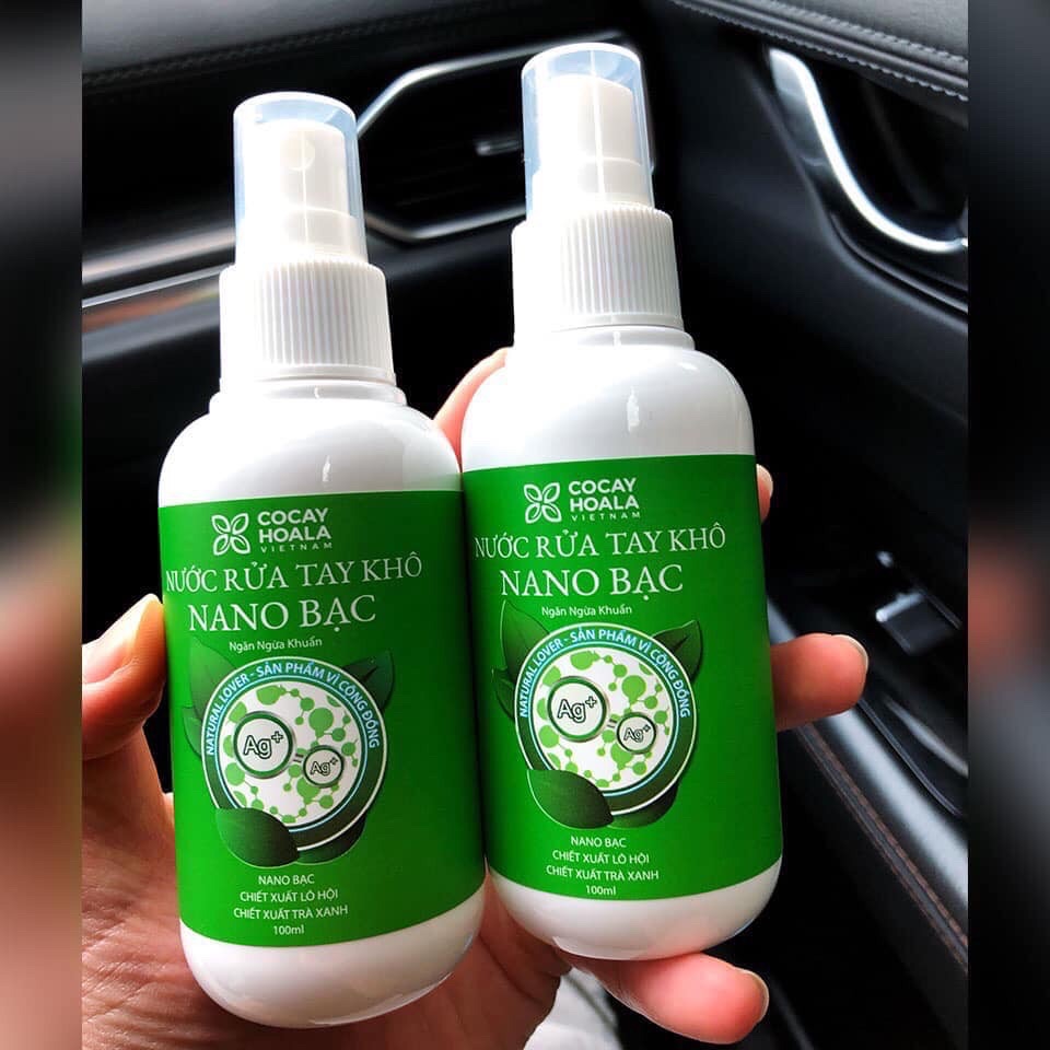 Dung dich sát khuẩn tay NANO bạc cocayhoala