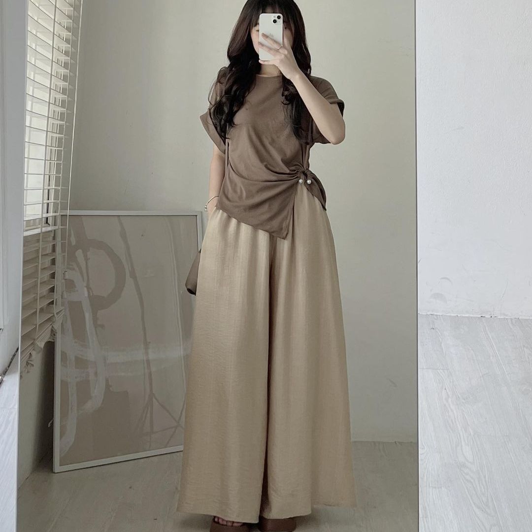 Áo thun tay lật dúm eo, Áo thun kiểu Tesoro clothes