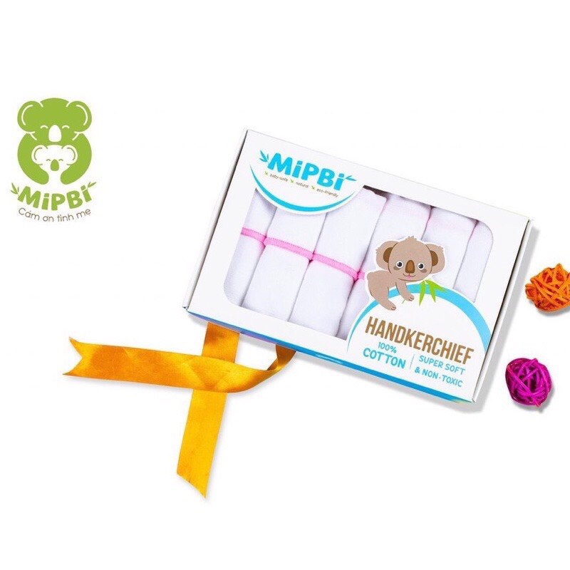 Hộp 6 khăn sữa mipbi cao cấp