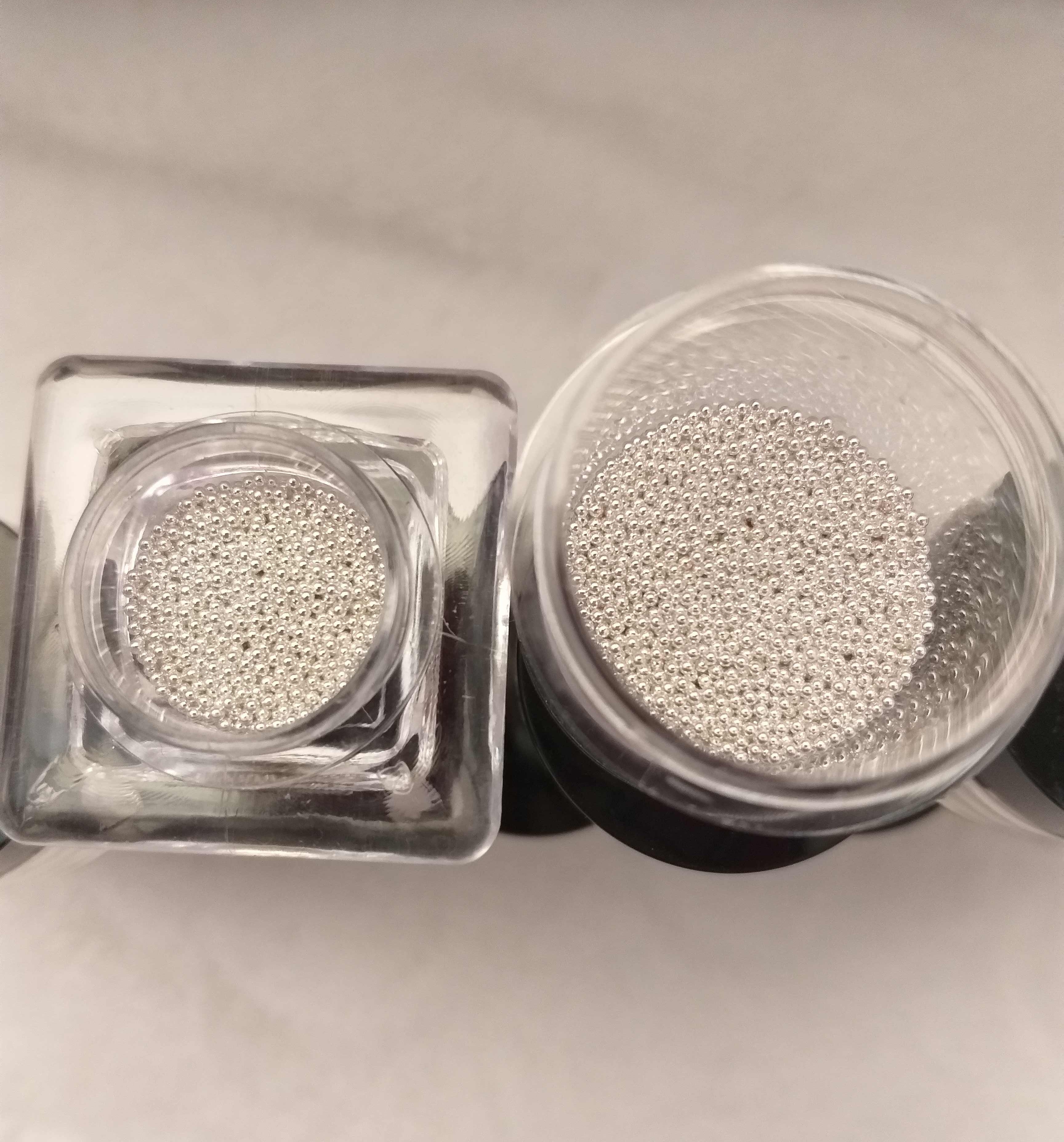 Hạt kim loại tròn trang trí móng nghệ thuật