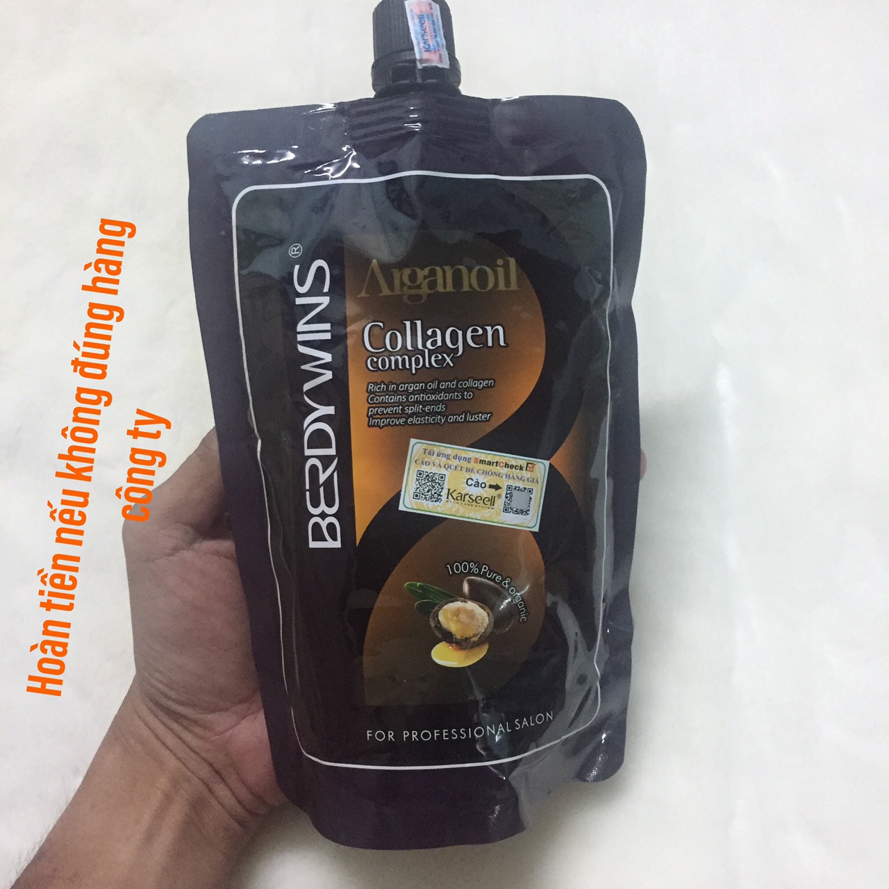 [HCM]Hấp dầu tóc Berdywin Argan Oil Complex phục hồi siêu mượt 500ml