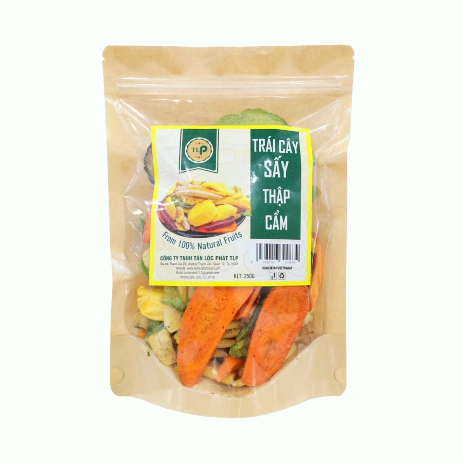 TRÁI CÂY THẬP CẨM SẤY GIÒN TÂN LỘC PHÁT BỊCH 250G