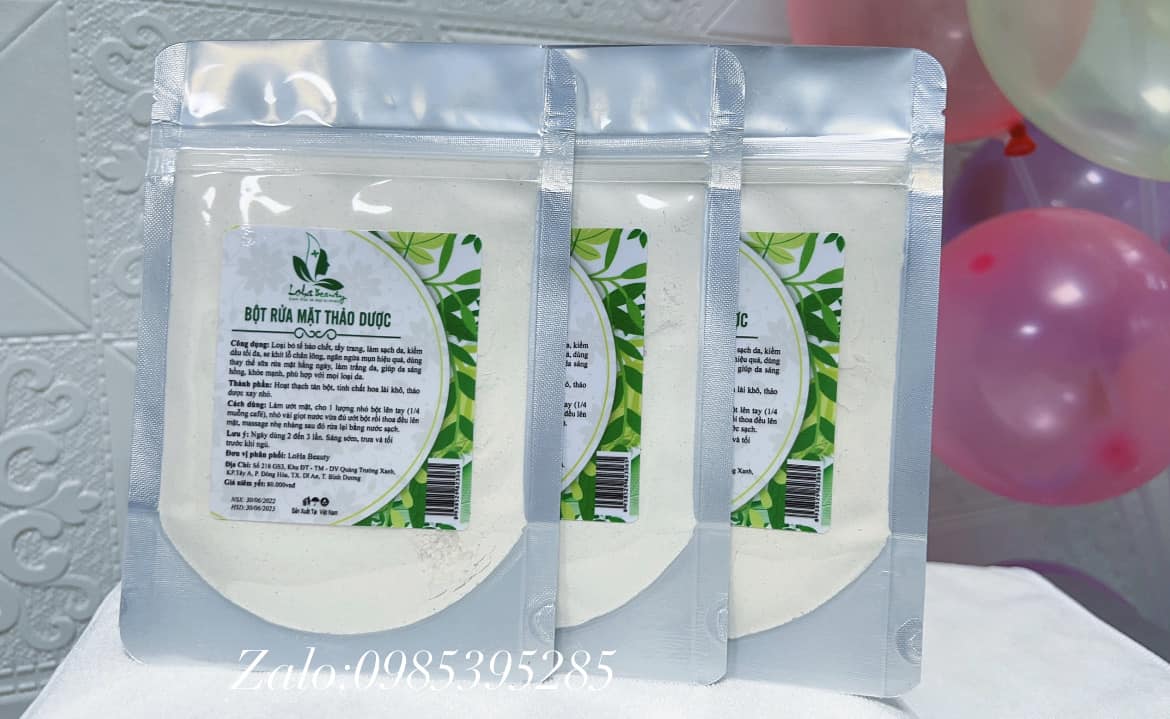 Bột rửa mặt thảo dược loha (bột rửa mặt thảo dược loha)