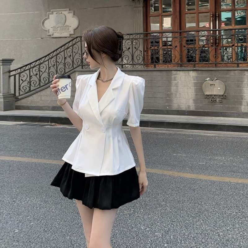 [HCM]Set Vest Kèm Chân Váy Siêu Hot 2021