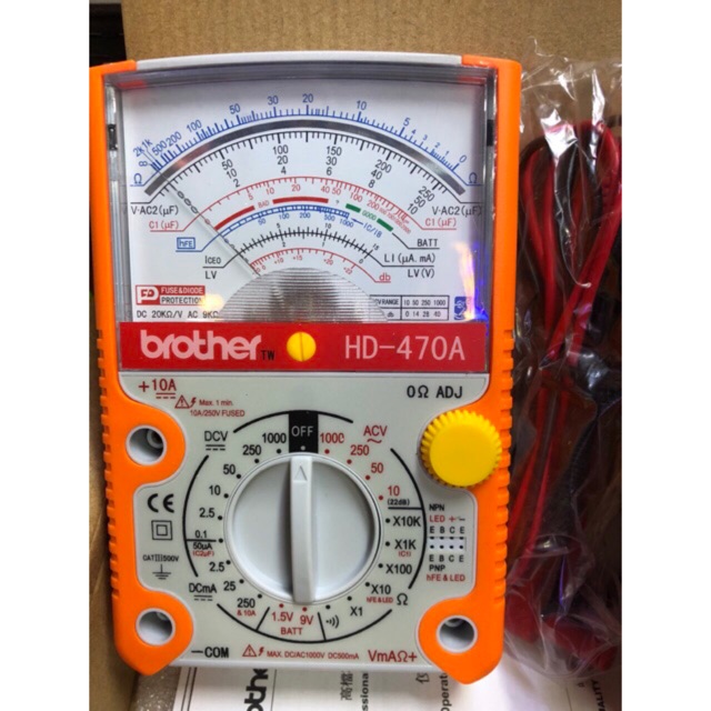 Đồng hồ đo vạn năng kim brother hd-470a
