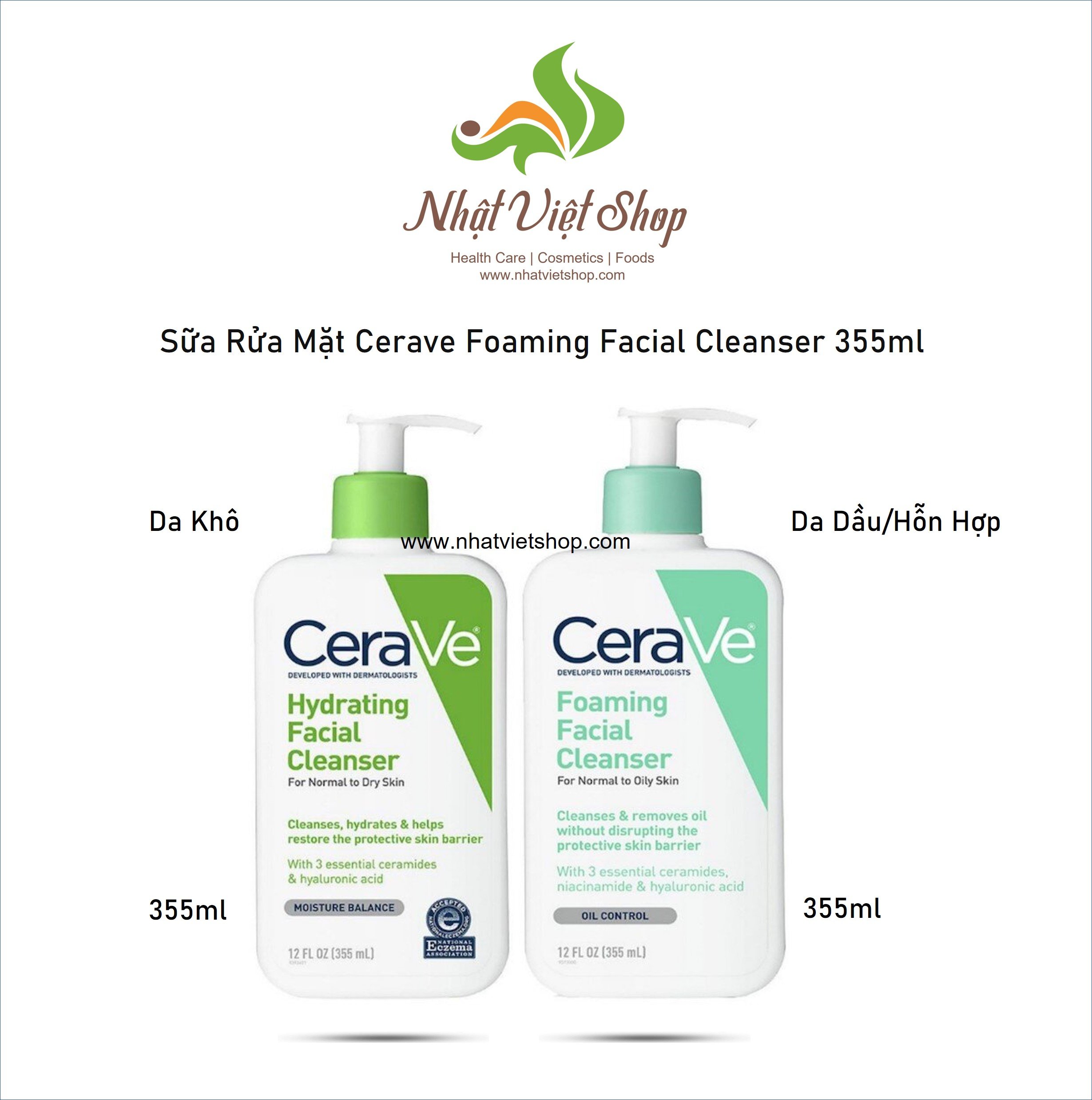 Sữa rửa mặt Cerave Foaming Facial Cleanser