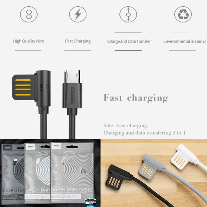 Cáp sạc Remax Rayden RC-075m cổng MicroUSB