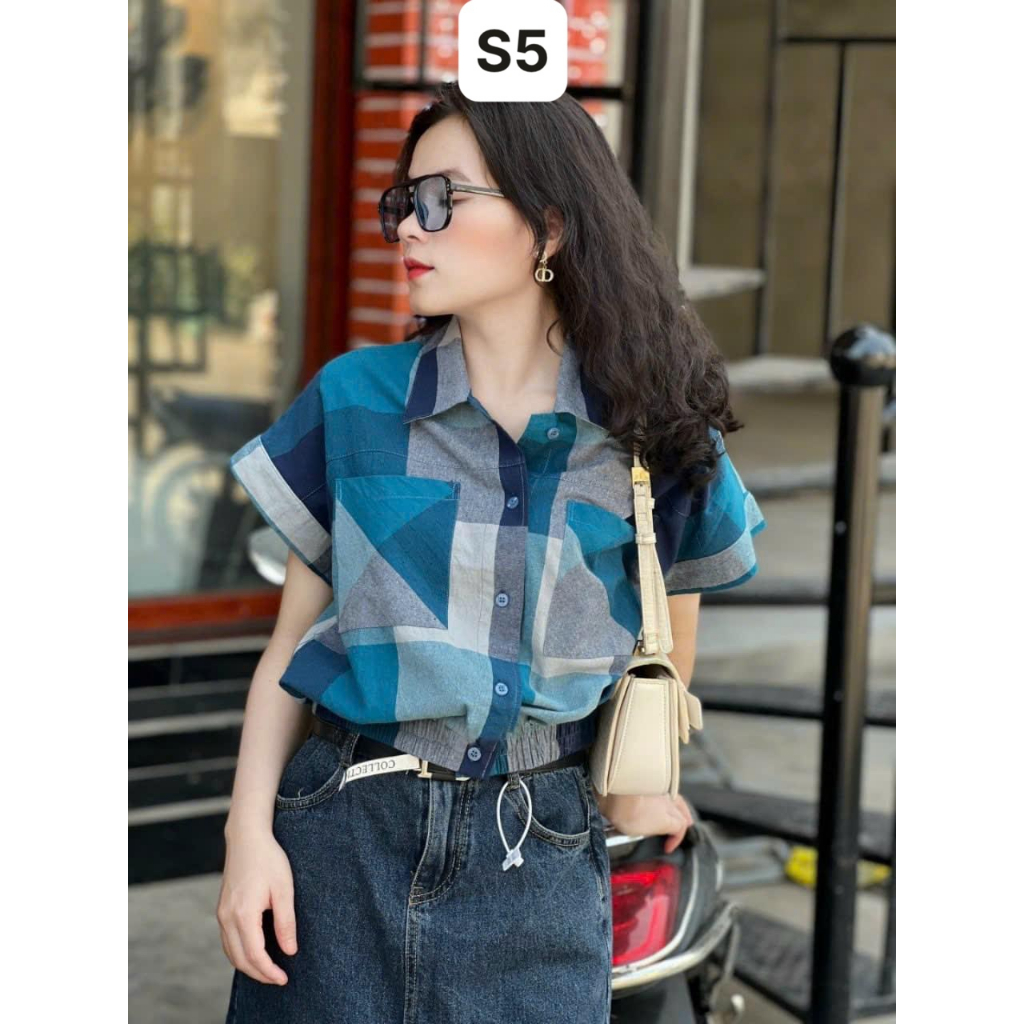 [Nhập LAZFASHION32 - giảm 60K] Áo Sơ Mi Phối Màu Siêu Hot