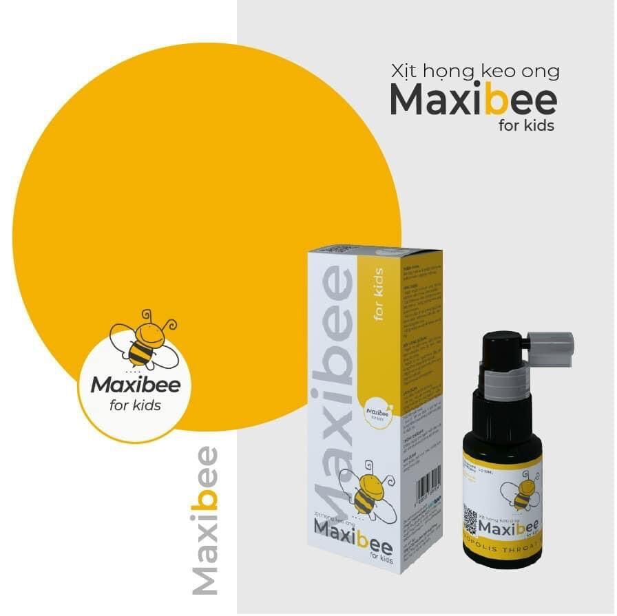 Xịt họng keo ong Maxibee hỗ trợ gảm đau rát họng, ho
