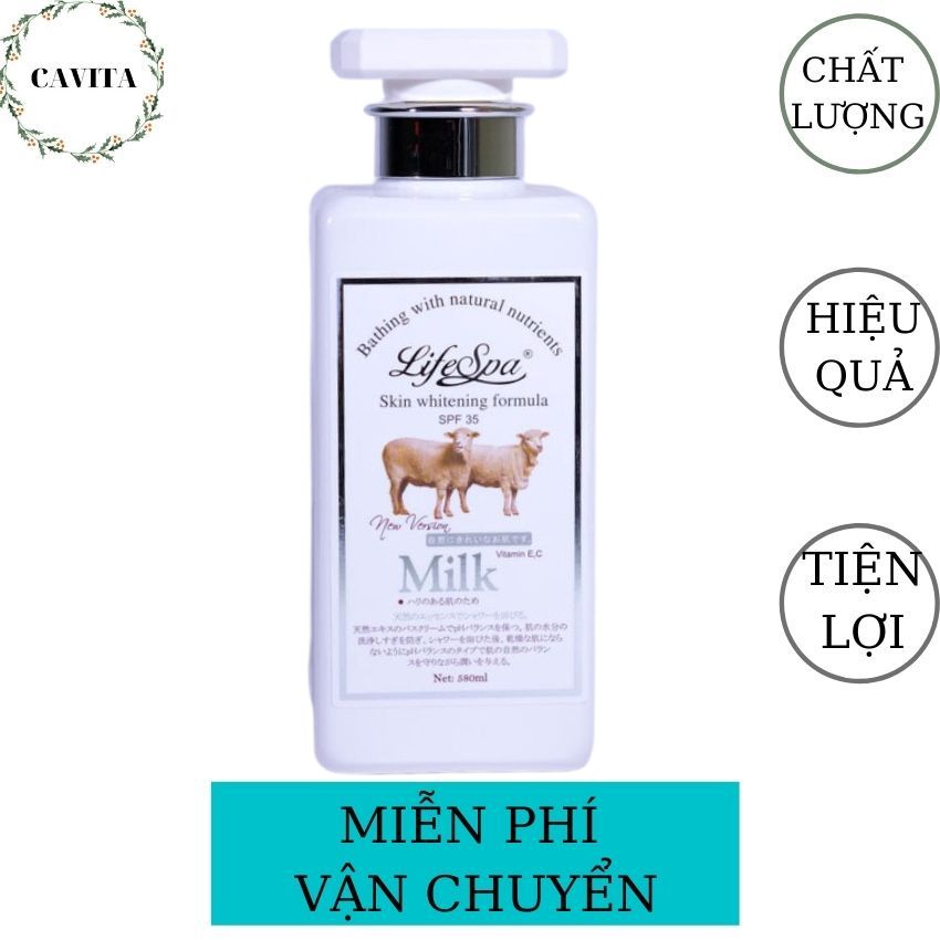 [FreeShip] Sữa Tắm Nước Hoa Con Cừu Lifespa 580ml Nhật Bản