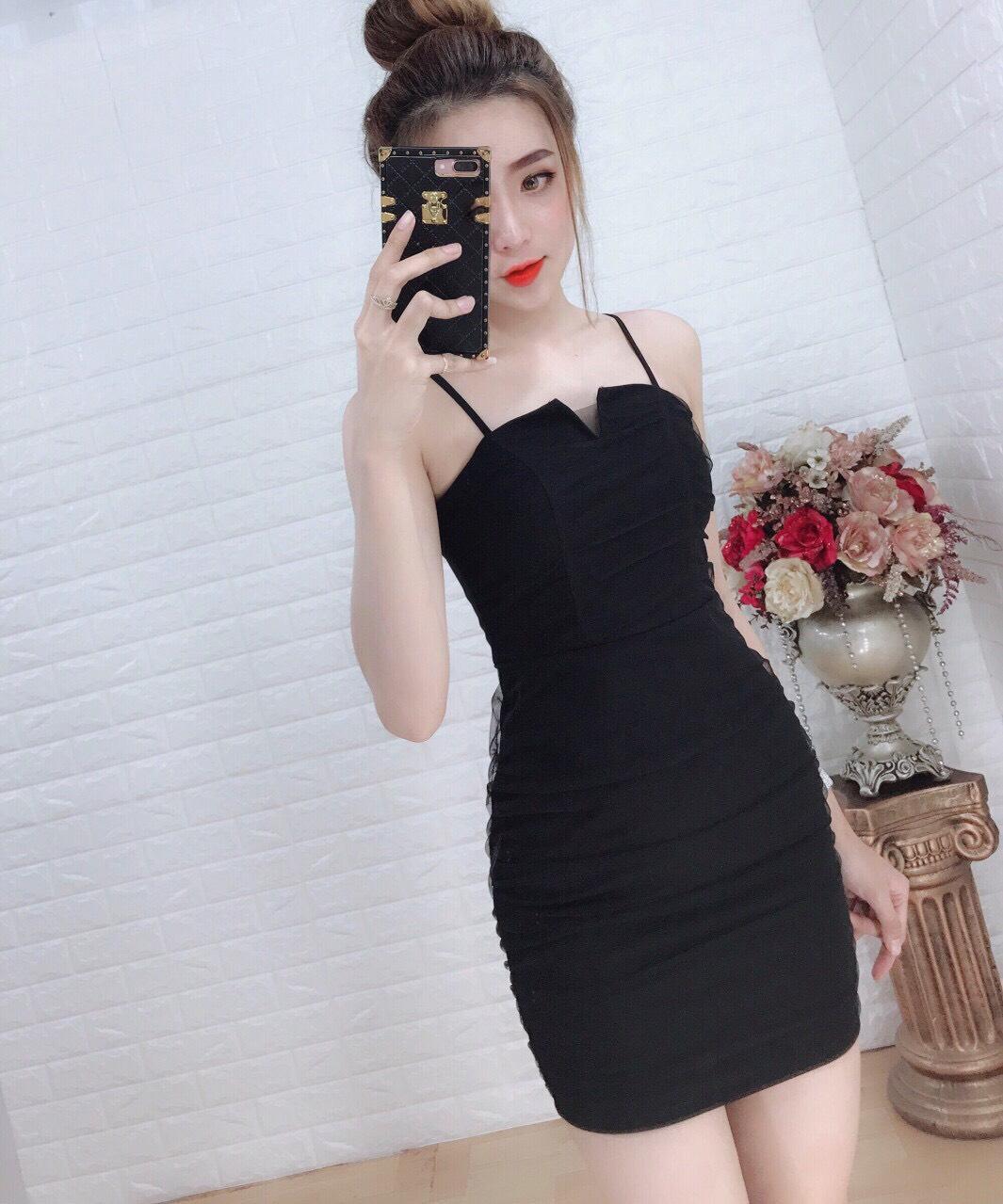 ĐẦM BODY PHỐI LƯỚI REN HÓT