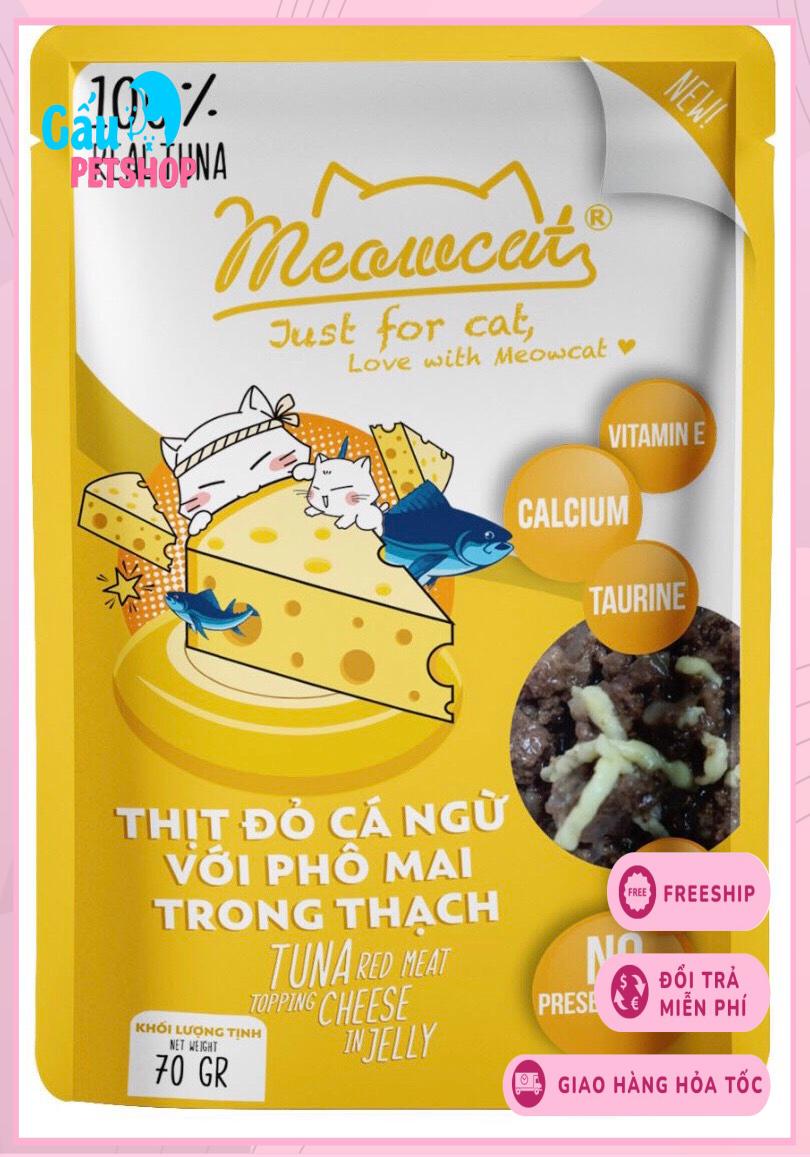 Thức ăn Pate MeowCat cho mèo gói 70g (COMBO 12 GÓI)
