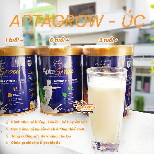 Sữa bột Aptamil Aptagrow 900g (3 tuổi+)