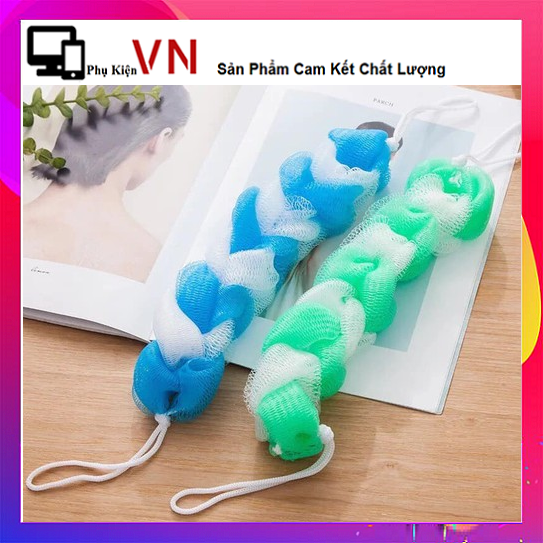 [HCM]⚡ Hàng Lại Về ⚡ Bông Tắm Chà Lưng (Nhiều Màu) - Bông Tắm Dài Dang Lưới Siêu Tiện Lợi