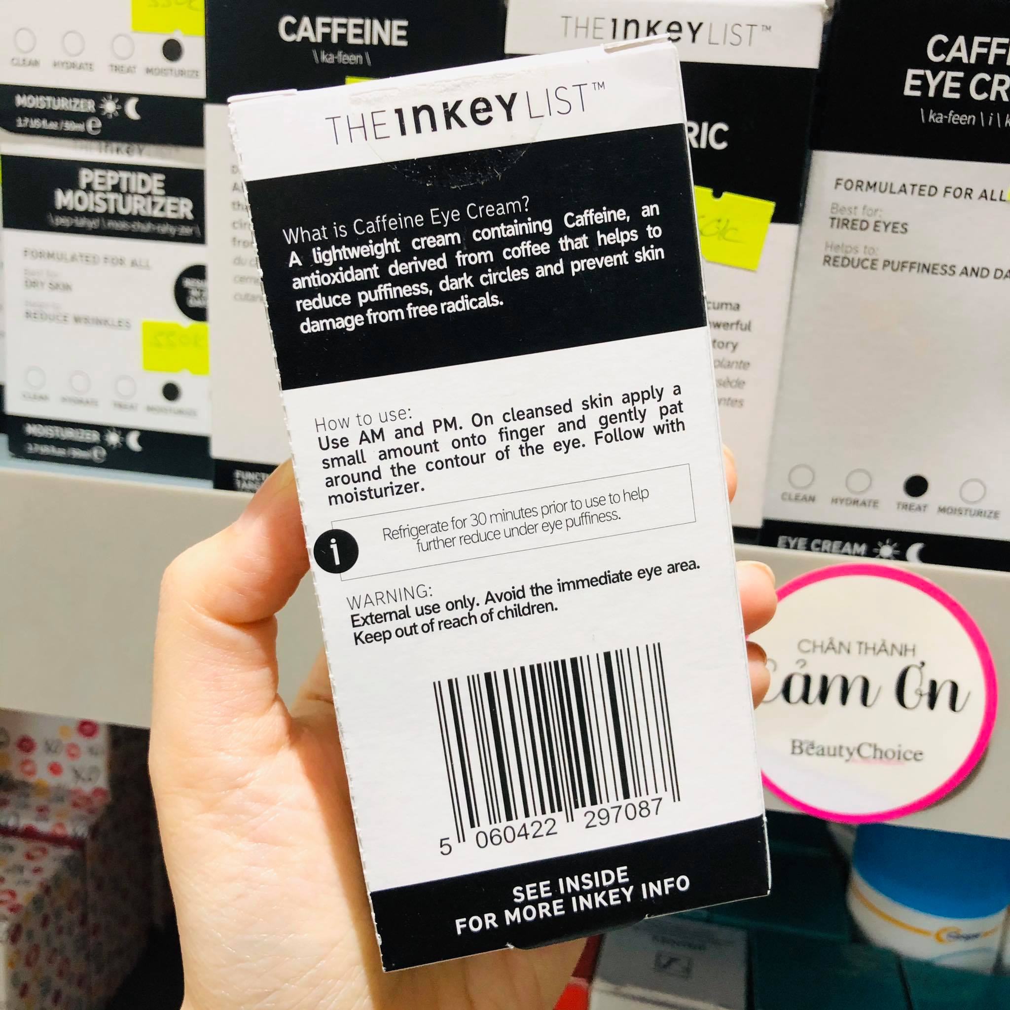 Kem Mắt The INKEY List Caffeine Eye Cream (15mL)