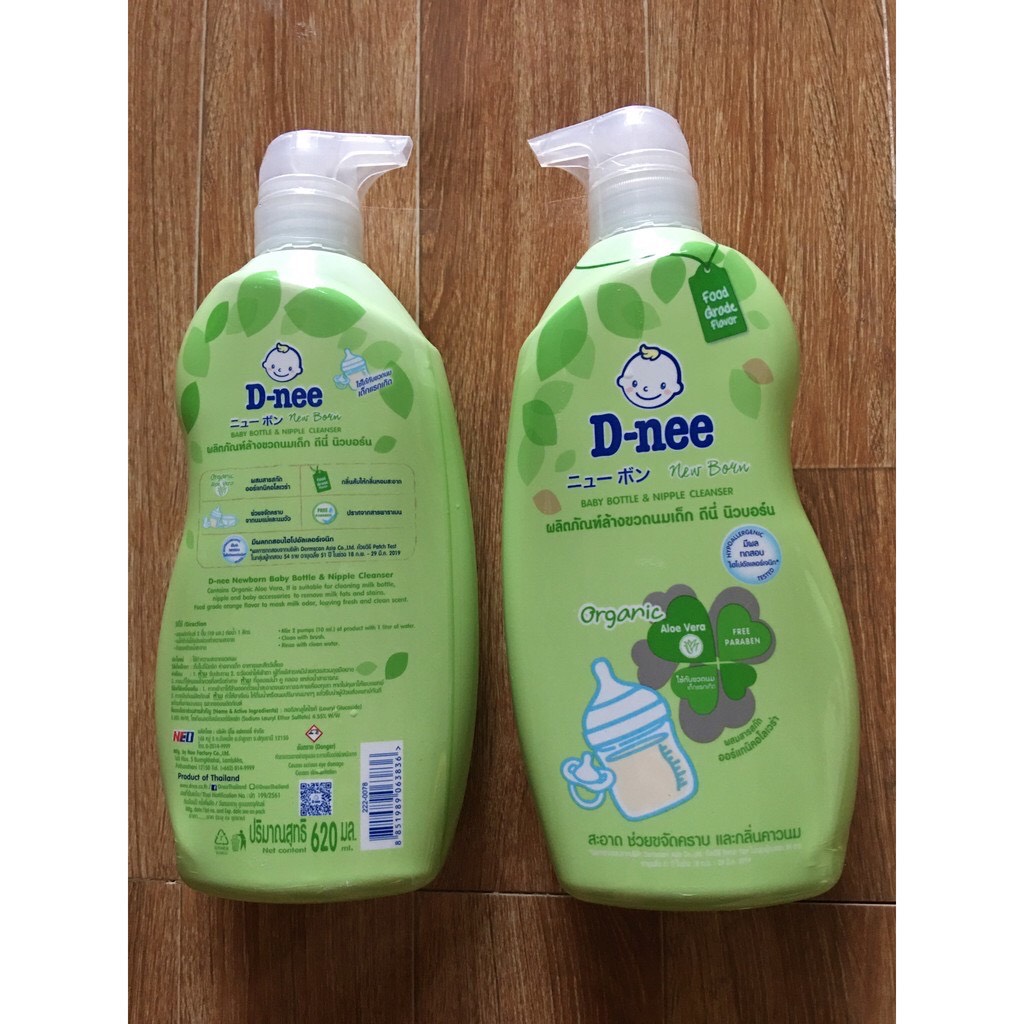 Nước rửa bình sữa Dnee thái lan dạng chai 620ml - Túi 600ml