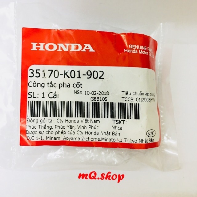 Công tắc Passing SH zin Honda (Tặng giắc cắm)